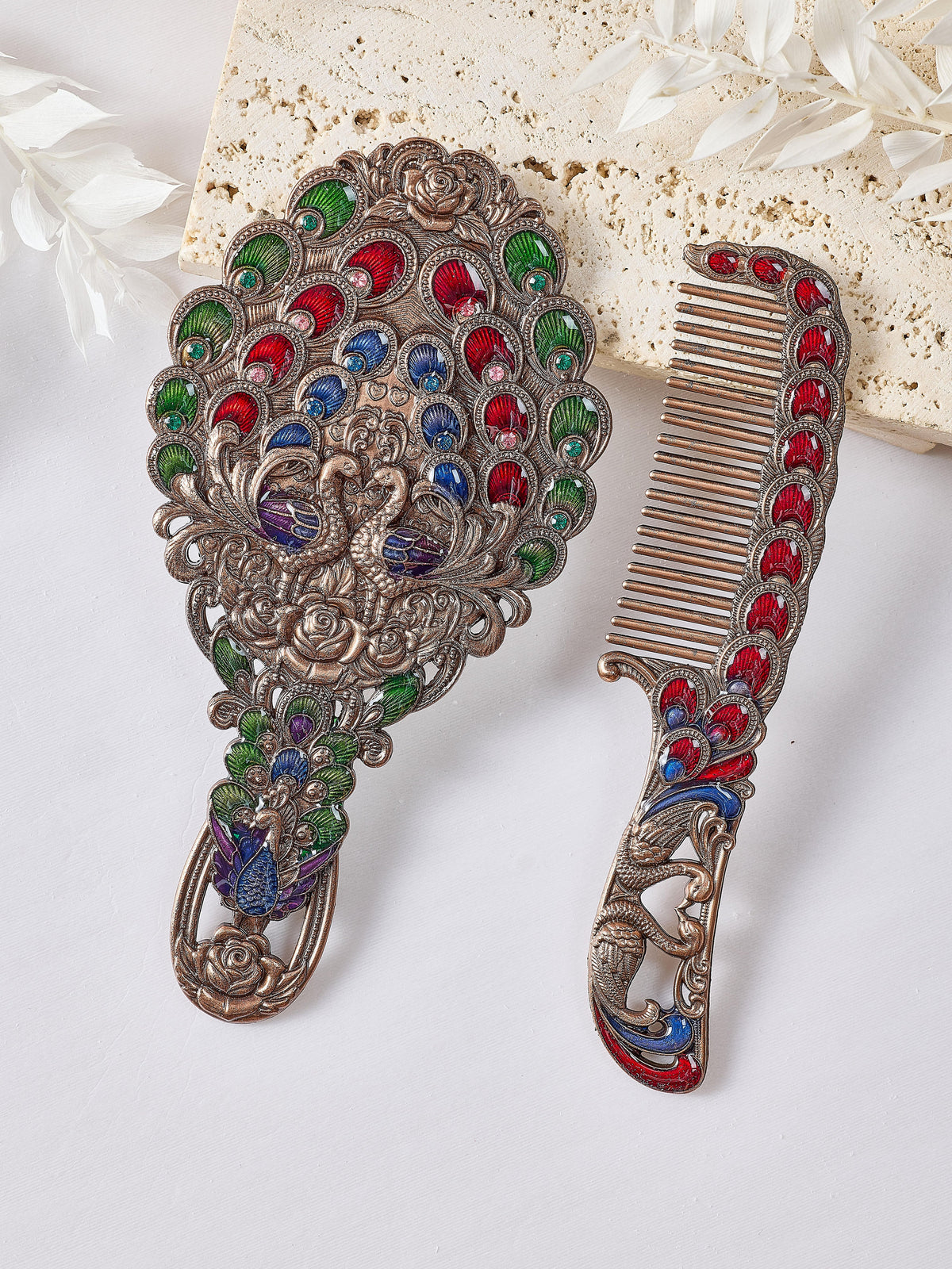 Peacock Mirror M0459