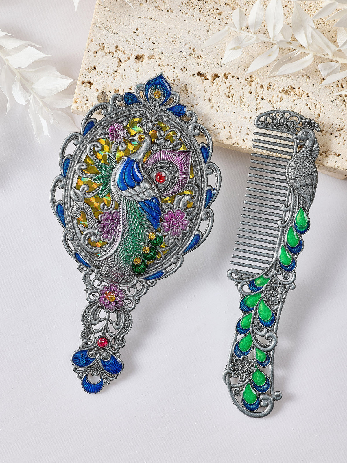 Peacock Mirror M0461