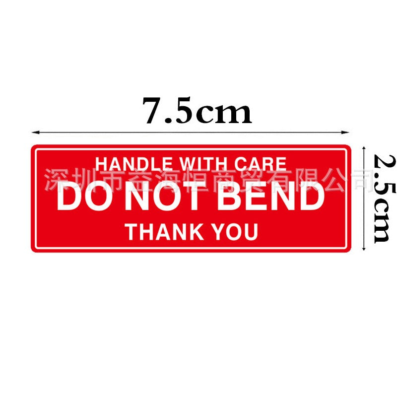 DO NOT BEND Label Stickers MIS0464