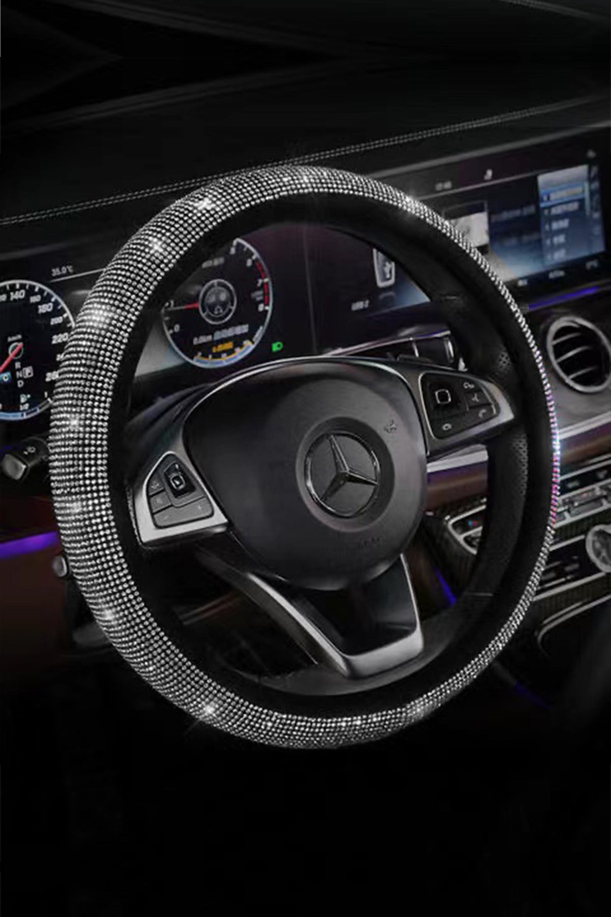 Car Accessories - Rhinestone Steering Wheel Cover MIS0535