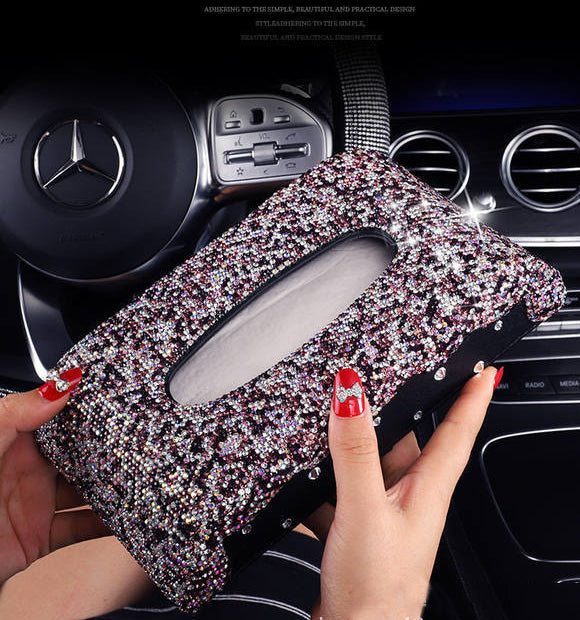 Rhinestone Tissue Box MIS0567