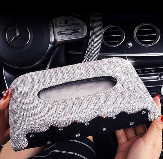 Rhinestone Tissue Box MIS0567