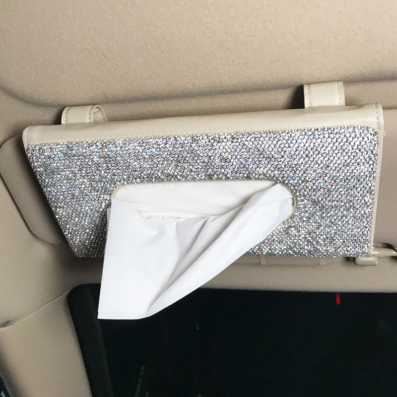 Car Accessories - Rhinestone Sun Visor Tissue Holder MIS0613