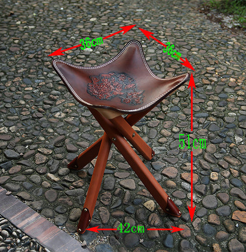Leather Folding Stool MIS0627 – view 4