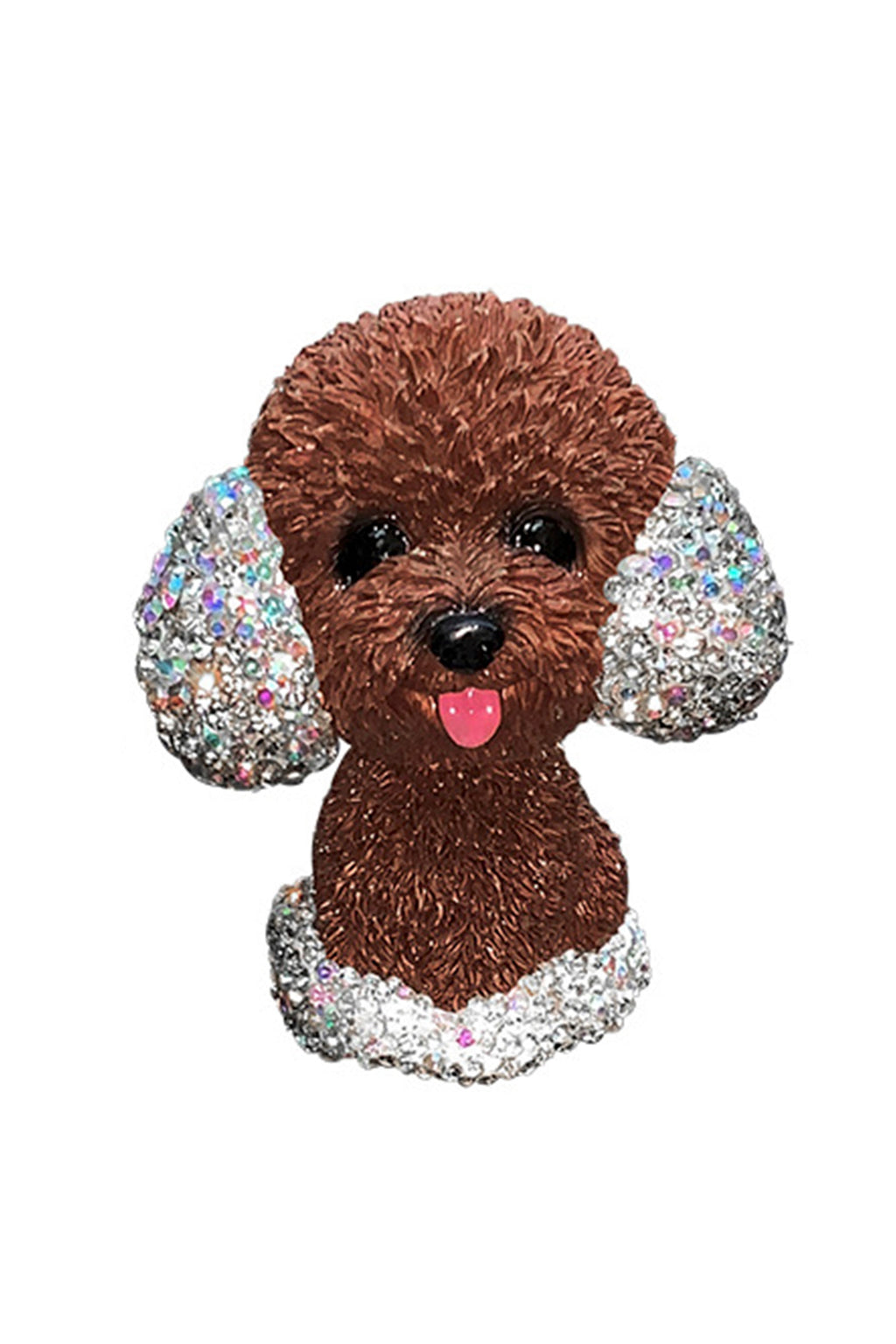 Car Accessories - Ceramic Rhinestone Poodle Decor MIS0664