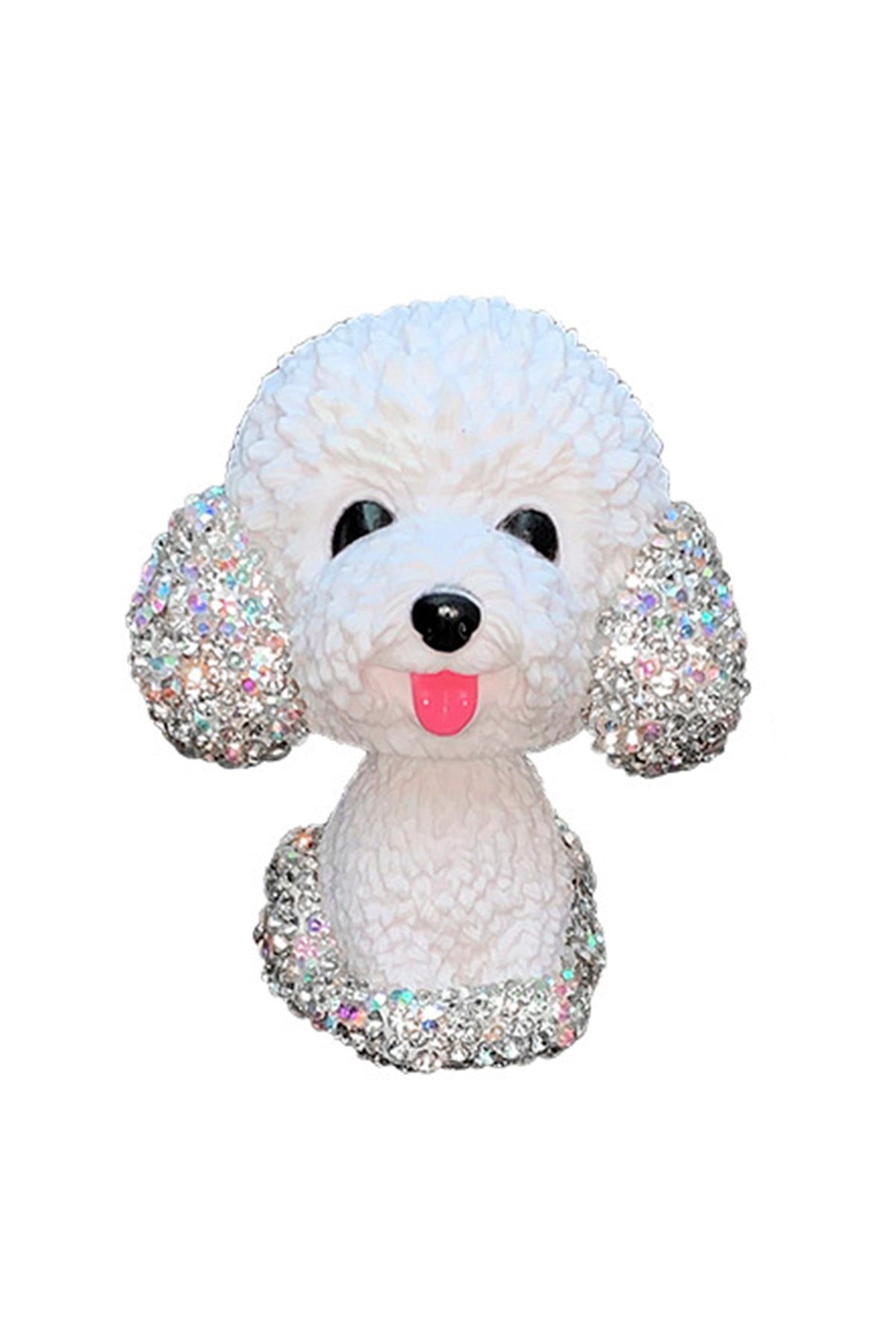 Car Accessories - Ceramic Rhinestone Poodle Decor MIS0664