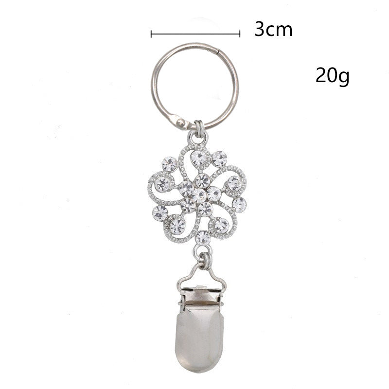 Flower Rhinestone Hat Clip MIS0831