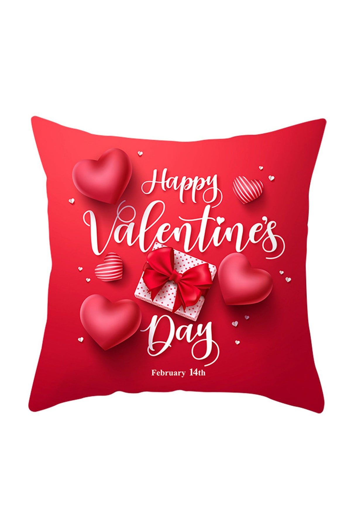 Happy Valentine Printed Pillowcase MIS0874