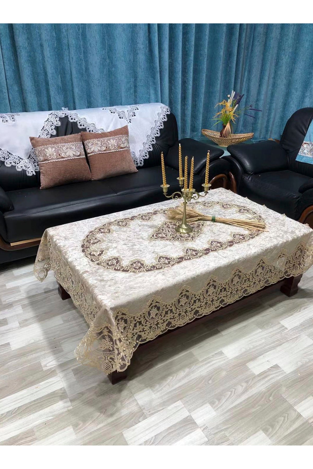 135 * 180 CM Eurpo Style Lace Tablecloth MIS0897