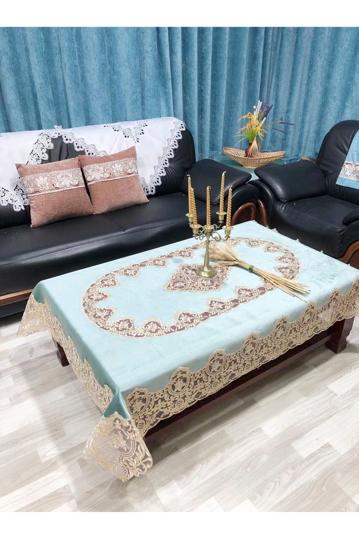 135 * 180 CM Eurpo Style Lace Tablecloth MIS0897