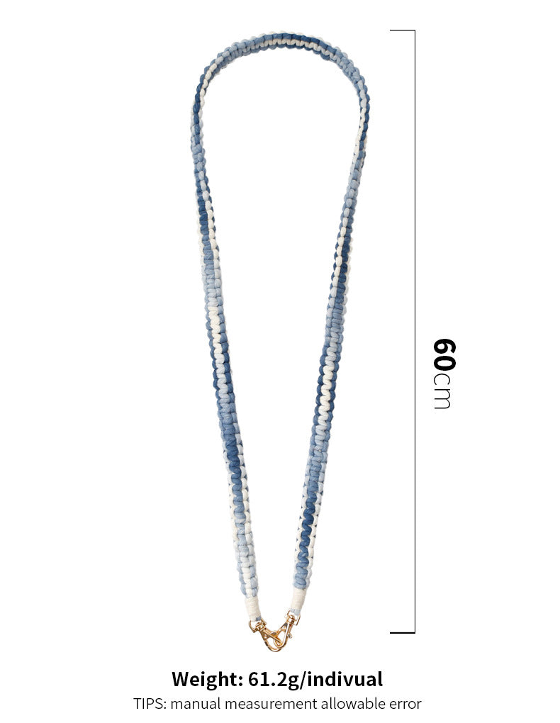 Cotton Thread Braided Crossbody Lanyard MIS0948