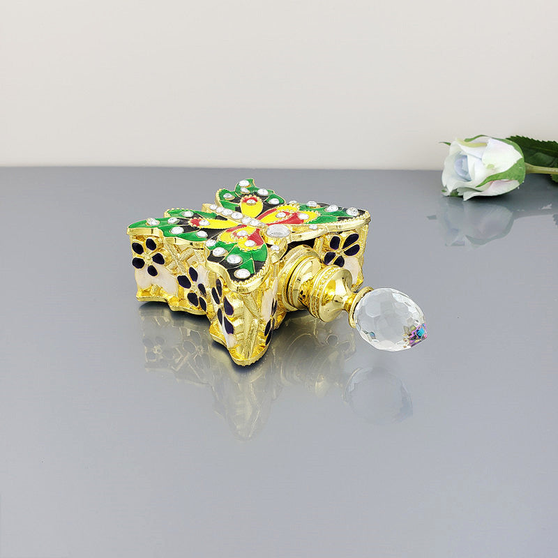 10ML Butterfly Ceramic Rhinestones Perfume Bottle MIS0956