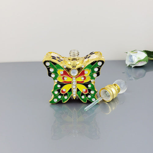 10ML Butterfly Ceramic Rhinestones Perfume Bottle MIS0956