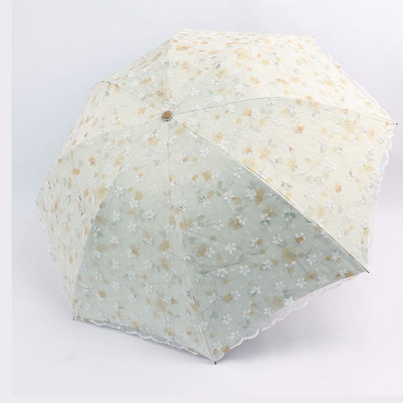 Floral Sunscreen Folding Umbrella MIS0971 – view 2