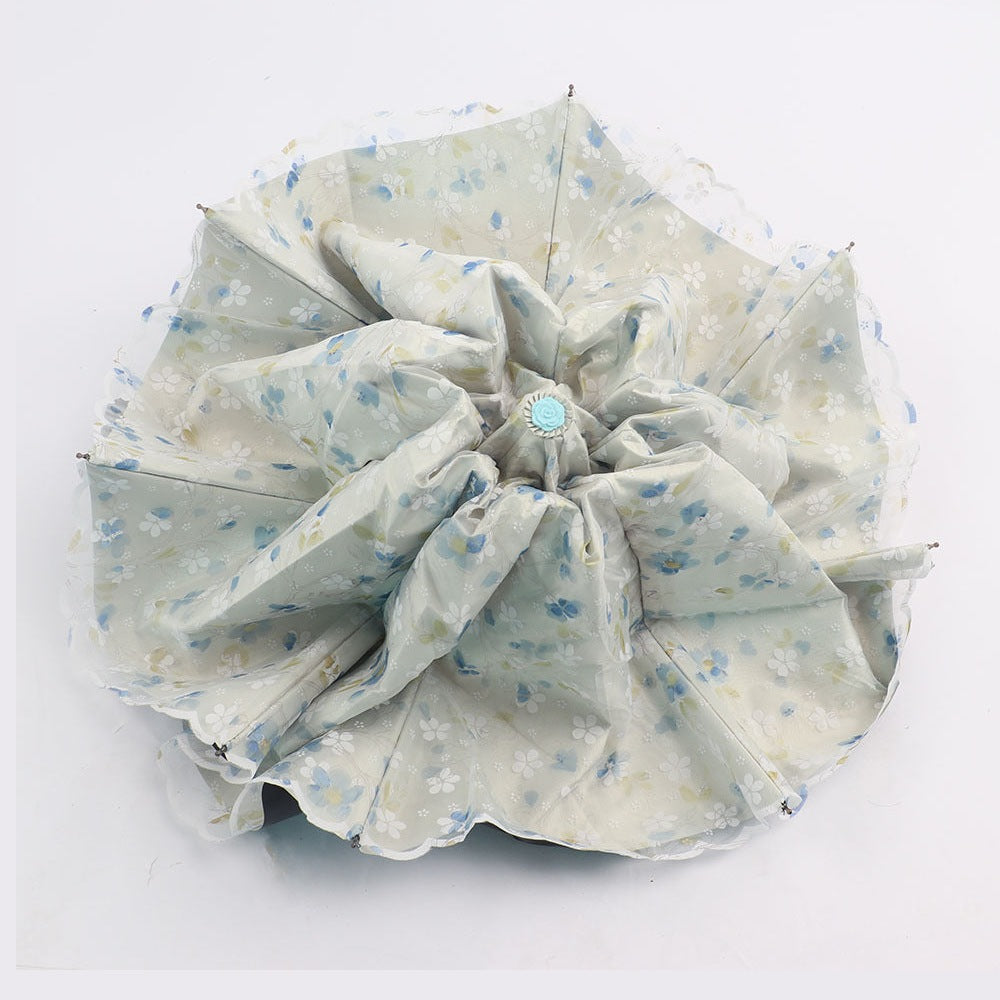 Floral Sunscreen Folding Umbrella MIS0971 – view 3