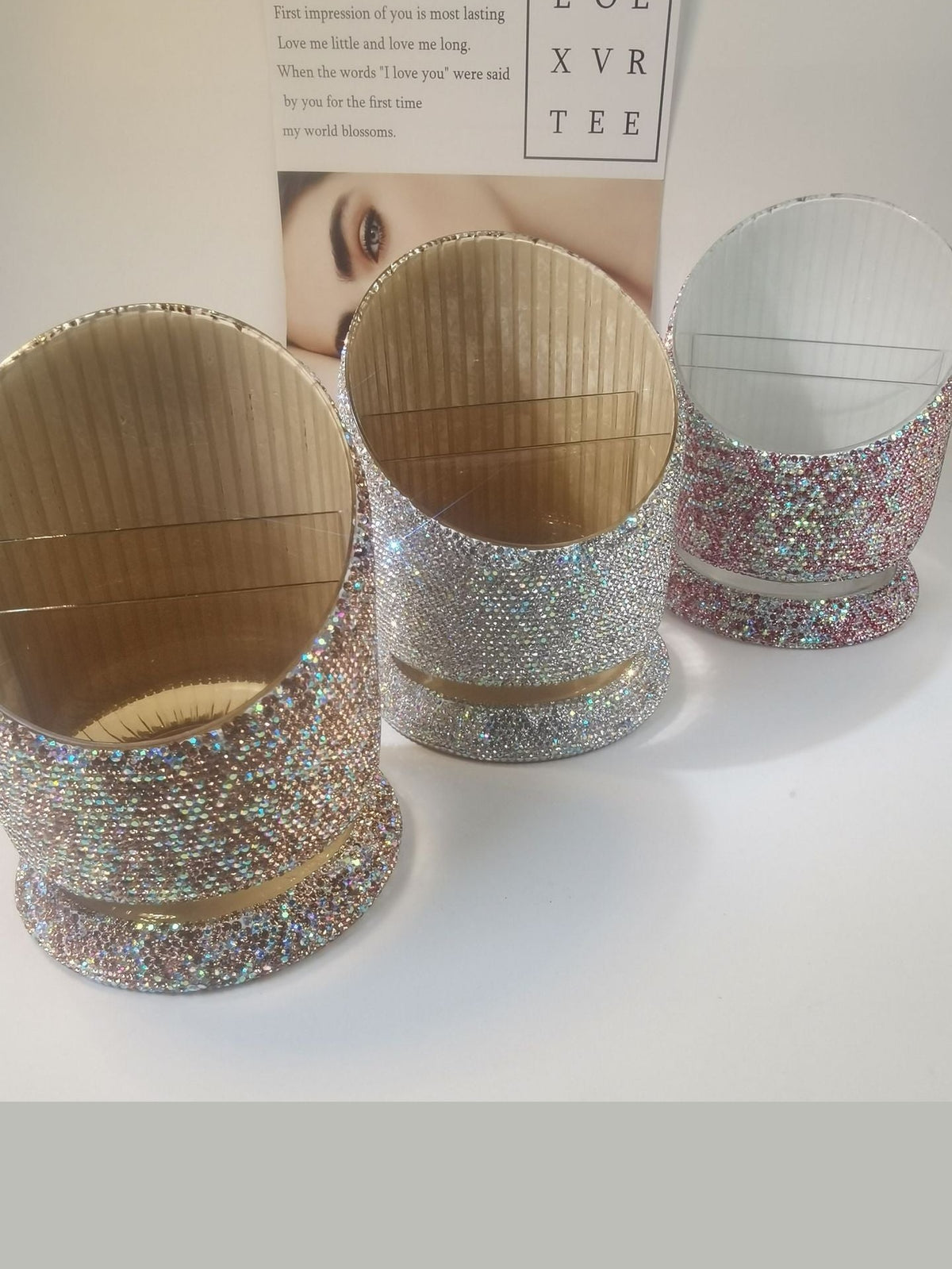 Ceramic Rhinestone Storage Box MIS1010 – view 4
