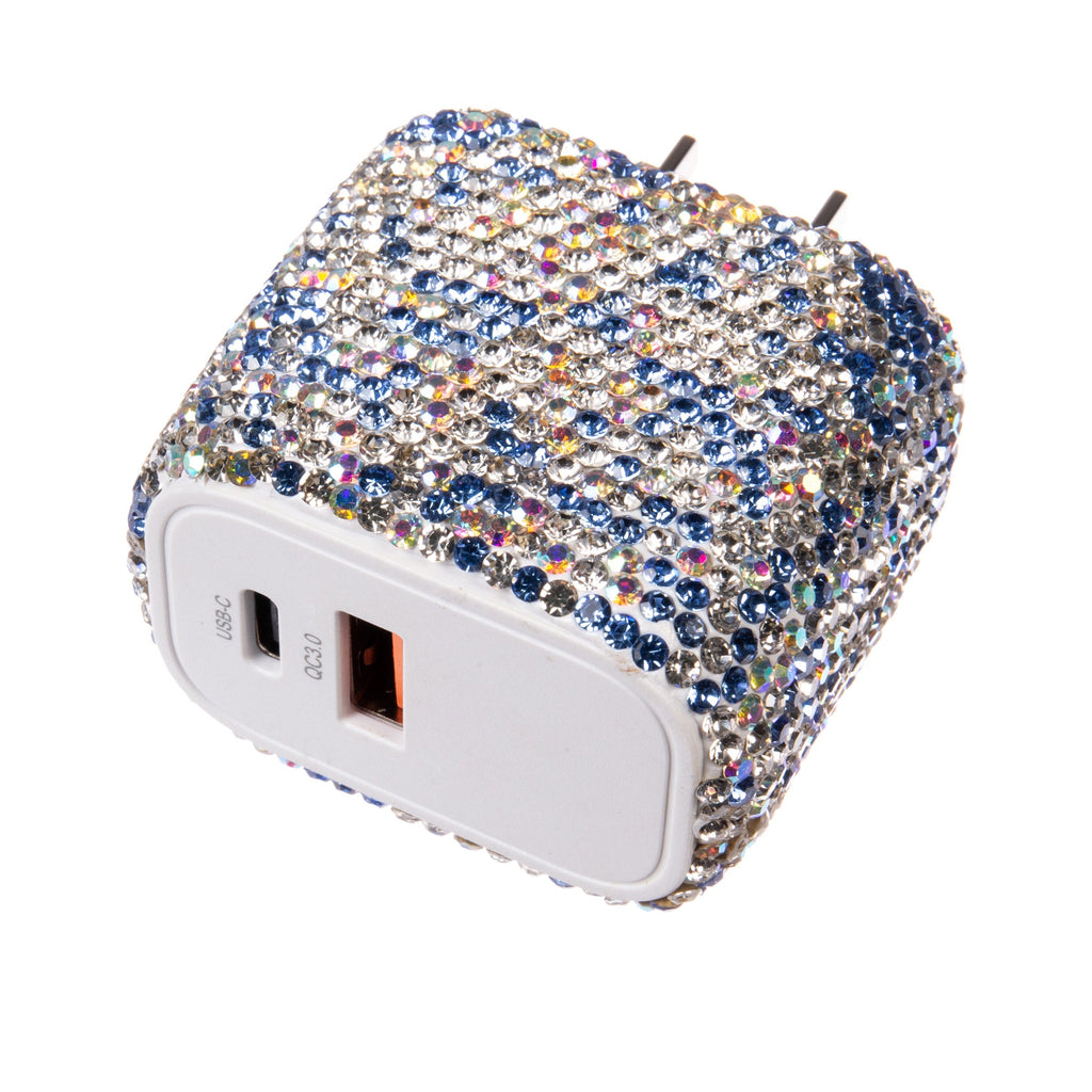 Ceramic Rhinestone USB-C & USB Dual-Port Wall Charger MIS1022 - view 8