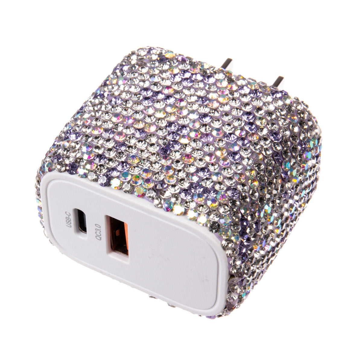 Ceramic Rhinestone USB-C & USB Dual-Port Wall Charger MIS1022 - view 3