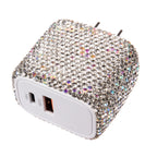 Ceramic Rhinestone USB-C & USB Dual-Port Wall Charger MIS1022 - view 4