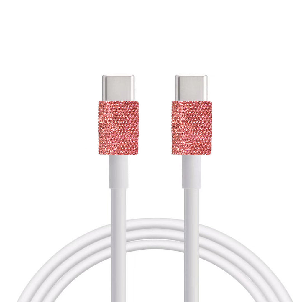 Ceramic Rhinestone USB-to-USB-C Charging Cable MIS1024 - view 3