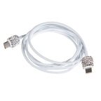 Ceramic Rhinestone USB-to-USB-C Charging Cable MIS1024 - view 13