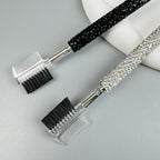 Ceramic Rhinestone Makeup Brow Comb and Brush MIS1037