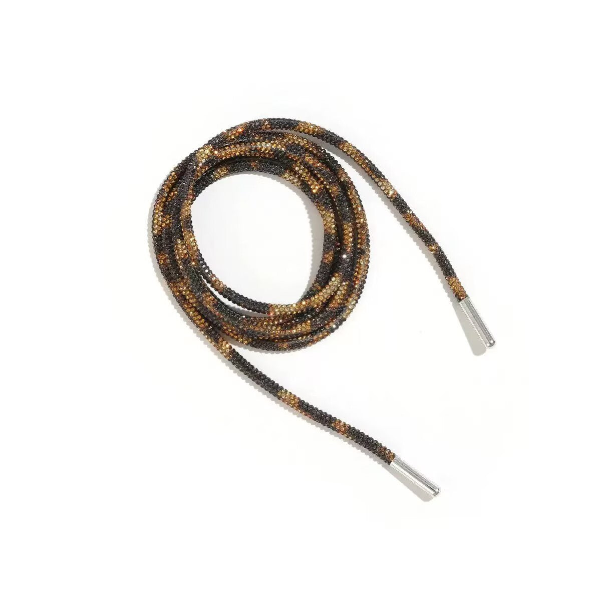 Rhinestone Round Tube Shoelace 120CM MIS1053