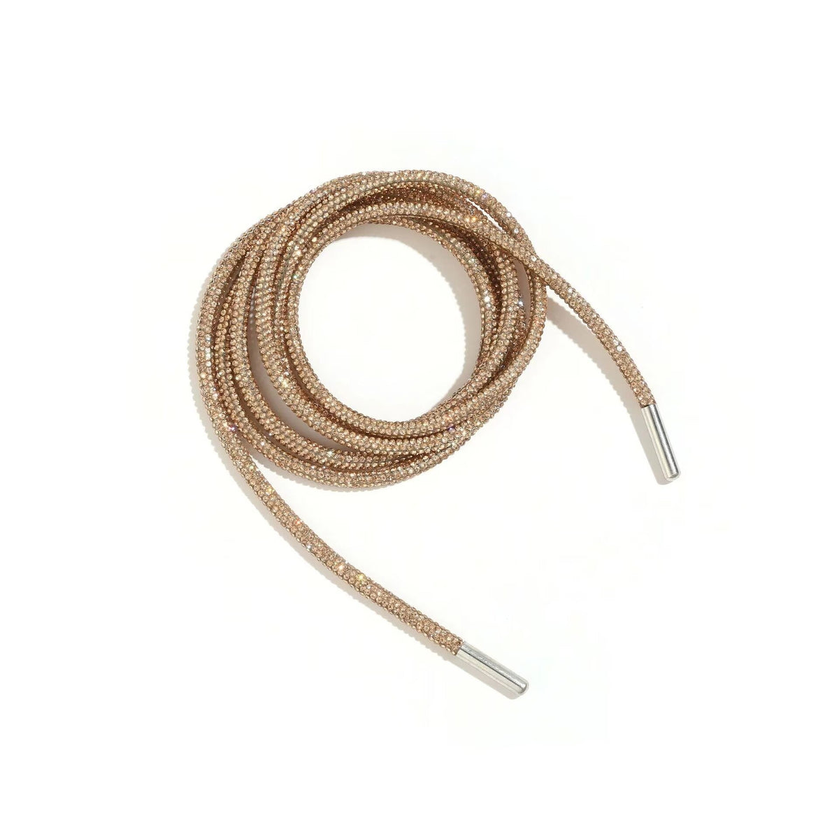 Rhinestone Round Tube Shoelace 120CM MIS1053