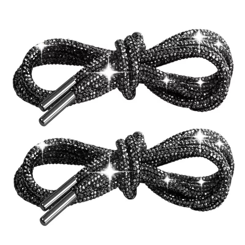 Rhinestone Round Tube Shoelace 120CM MIS1053