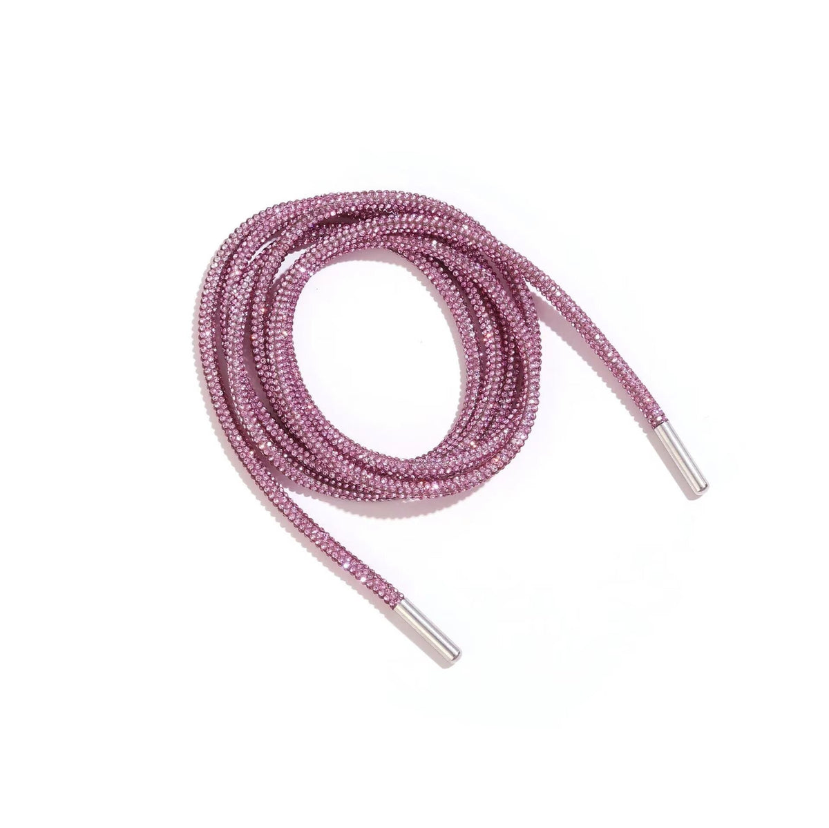 Rhinestone Round Tube Shoelace 120CM MIS1053