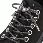 Rhinestone Round Tube Shoelace 120CM MIS1053