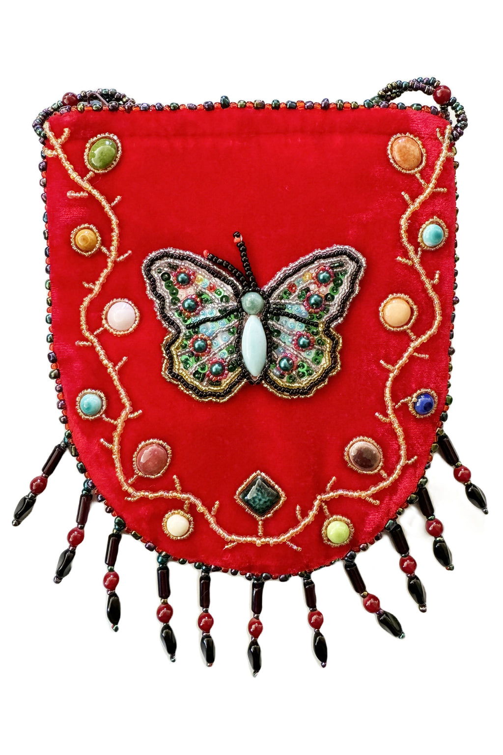 Butterfly Pattern Velvet Crossbody MUG-Butterfly