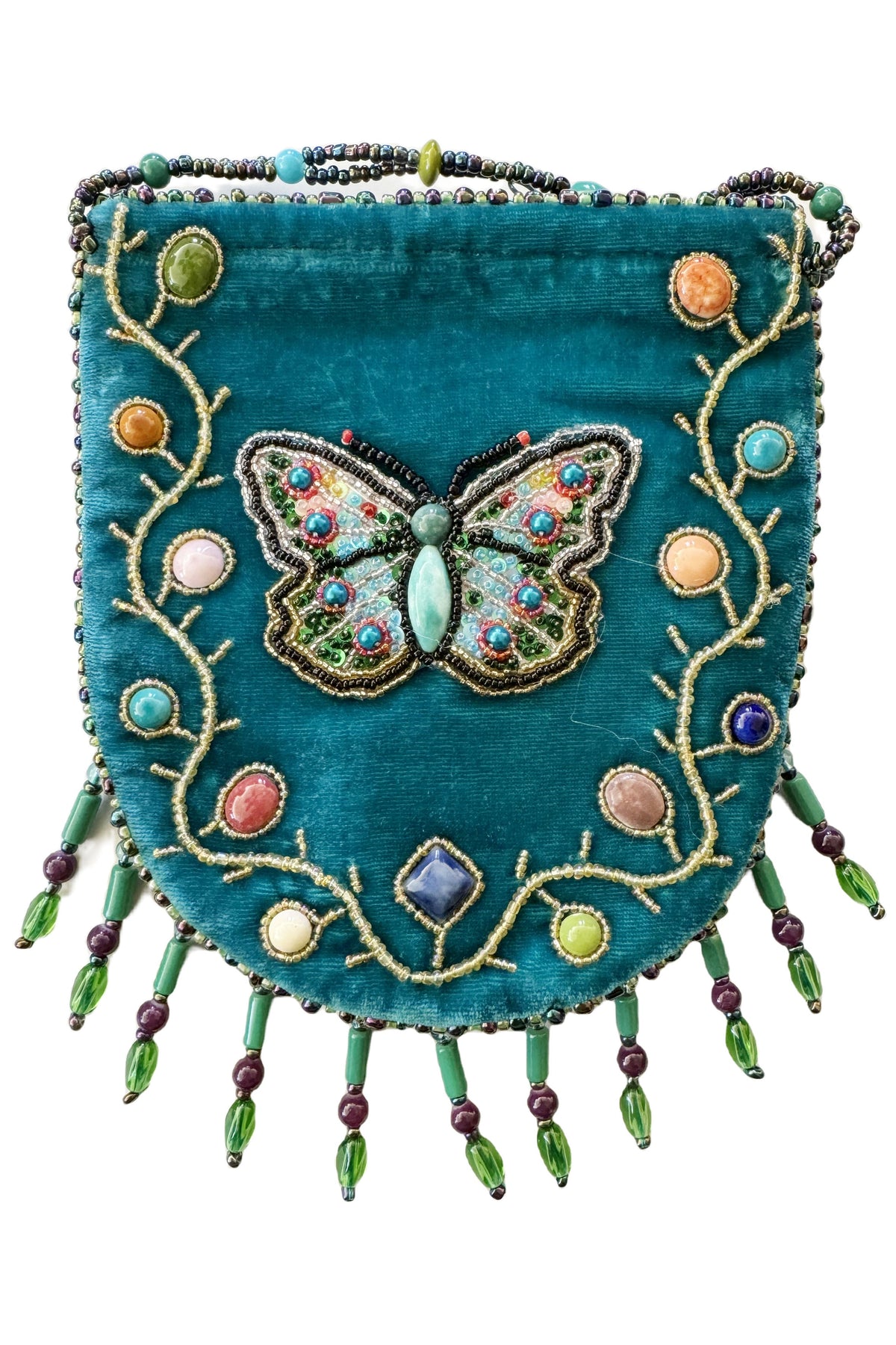 Butterfly Pattern Velvet Crossbody MUG-Butterfly