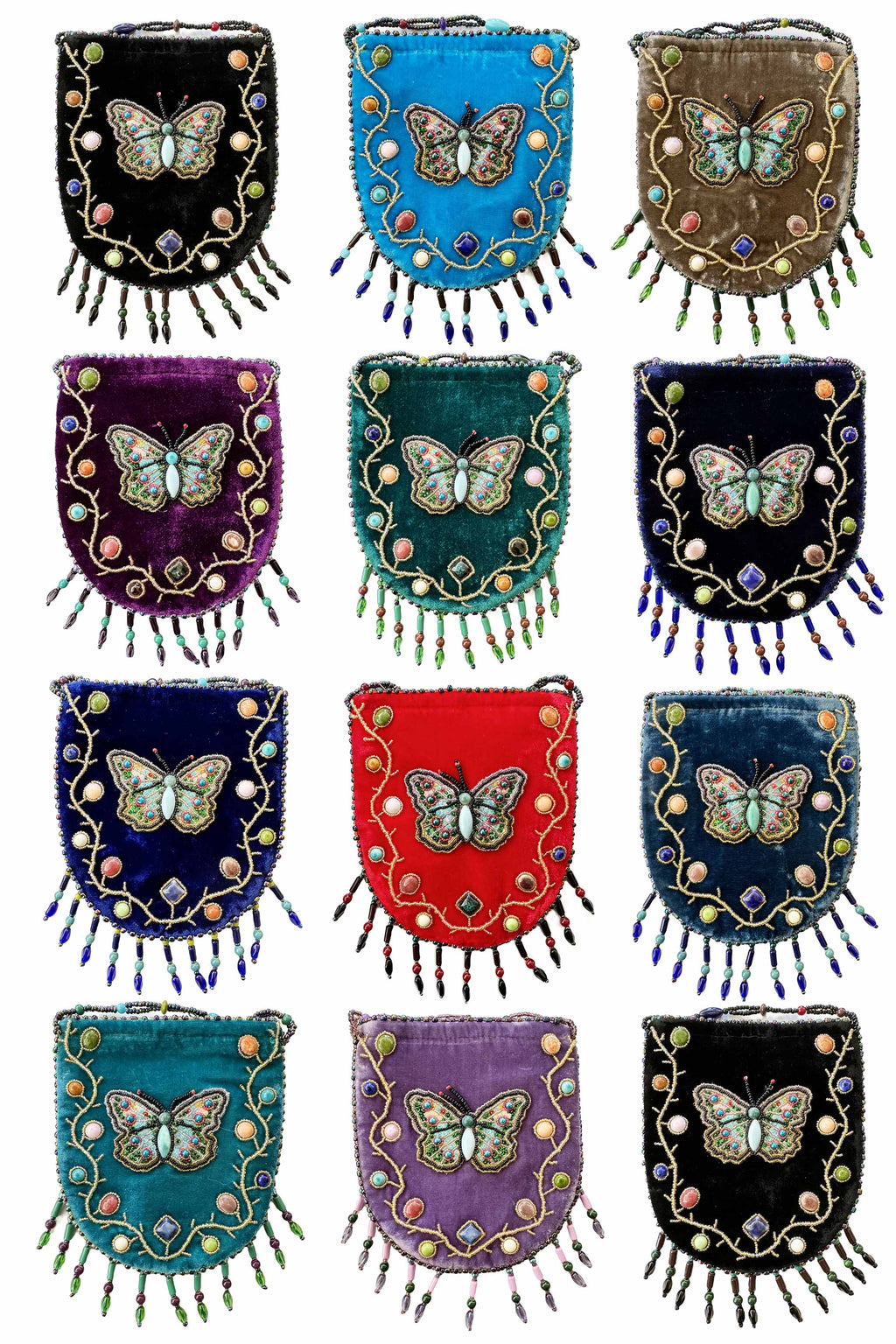 Butterfly Pattern Velvet Crossbody MUG-Butterfly