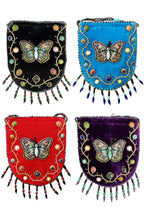Butterfly Pattern Velvet Crossbody MUG-Butterfly