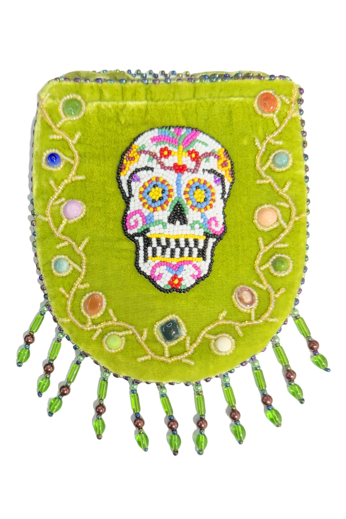 Skull Pattern Velvet Crossbody MUG
