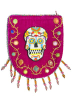 Skull Pattern Velvet Crossbody MUG