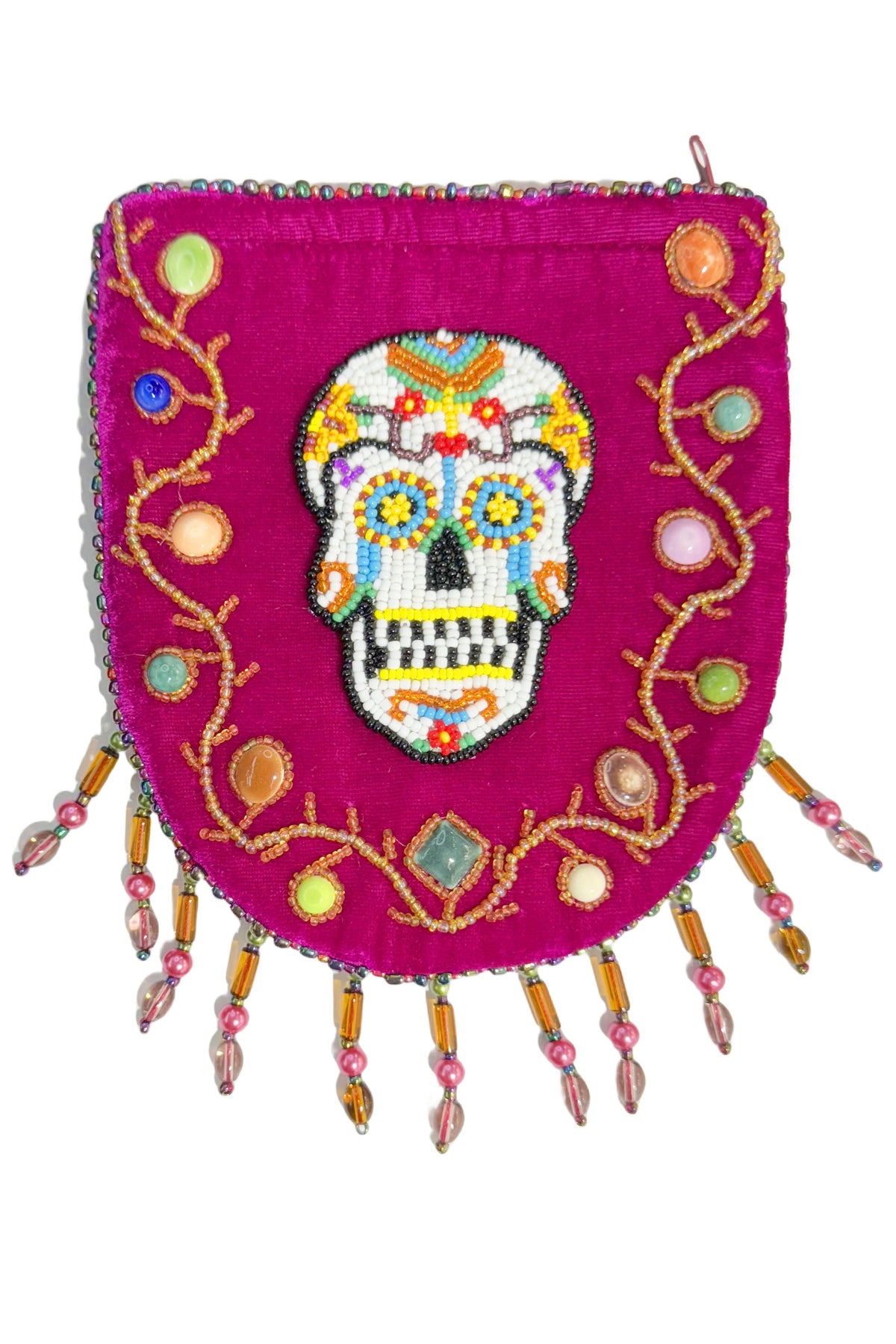 Skull Pattern Velvet Crossbody MUG