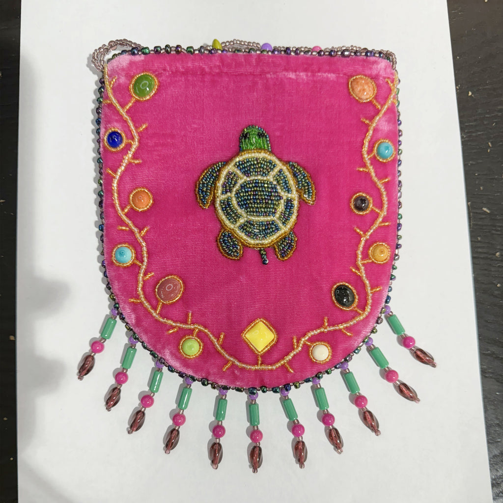 Turtle Pattern Velvet Crossbody MUG