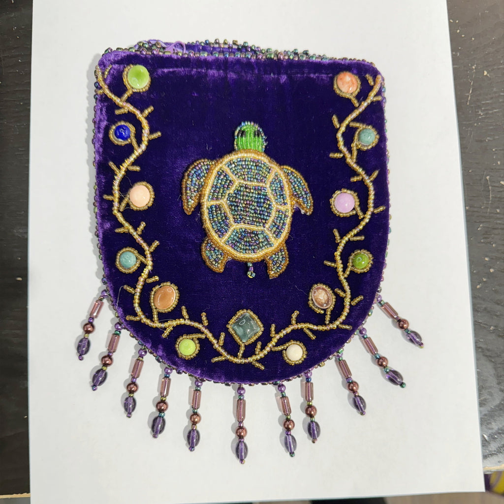 Turtle Pattern Velvet Crossbody MUG