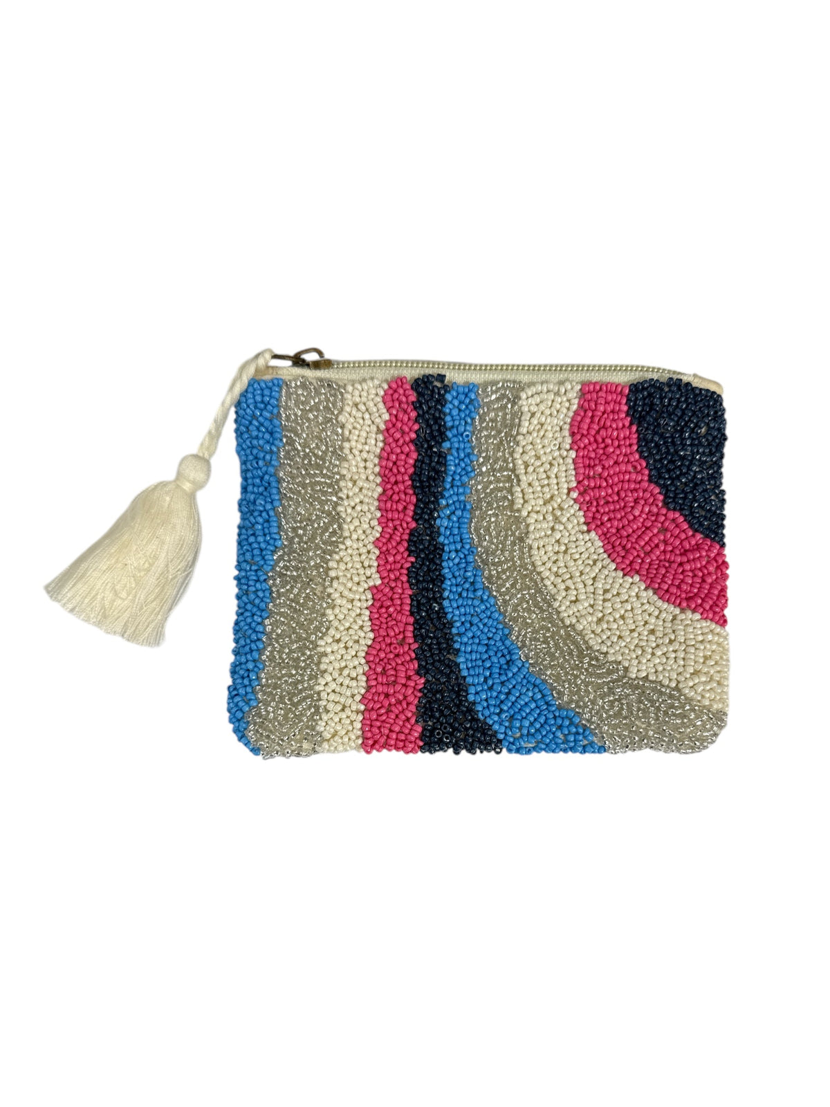 Blue Mosaic Beaded Coin Purse SOHO0009