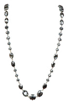 Classic Chandalier Crystal Long Necklaces N1130-Bronze Gray
