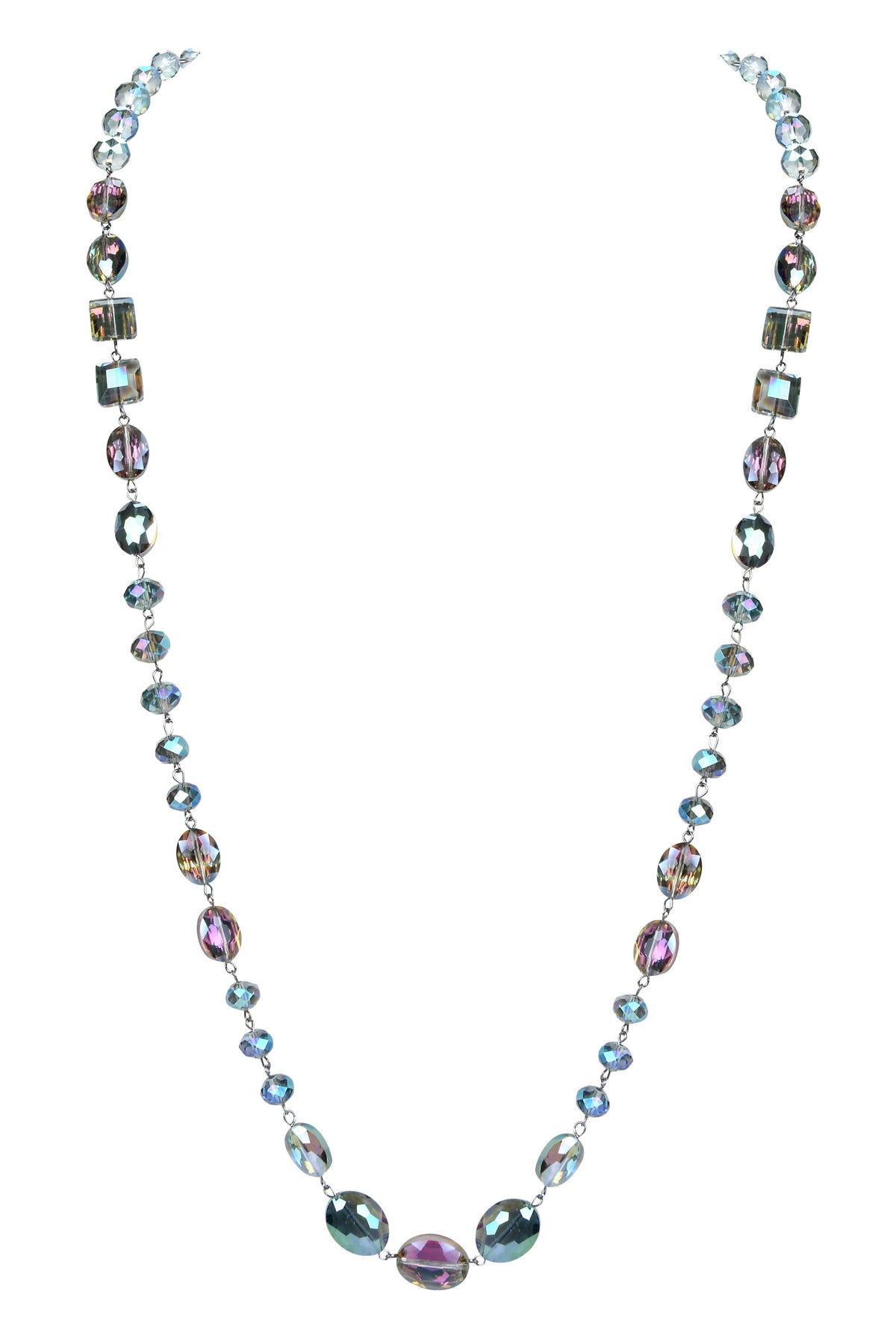 Classic Chandelier Crystal Long Necklace N1130