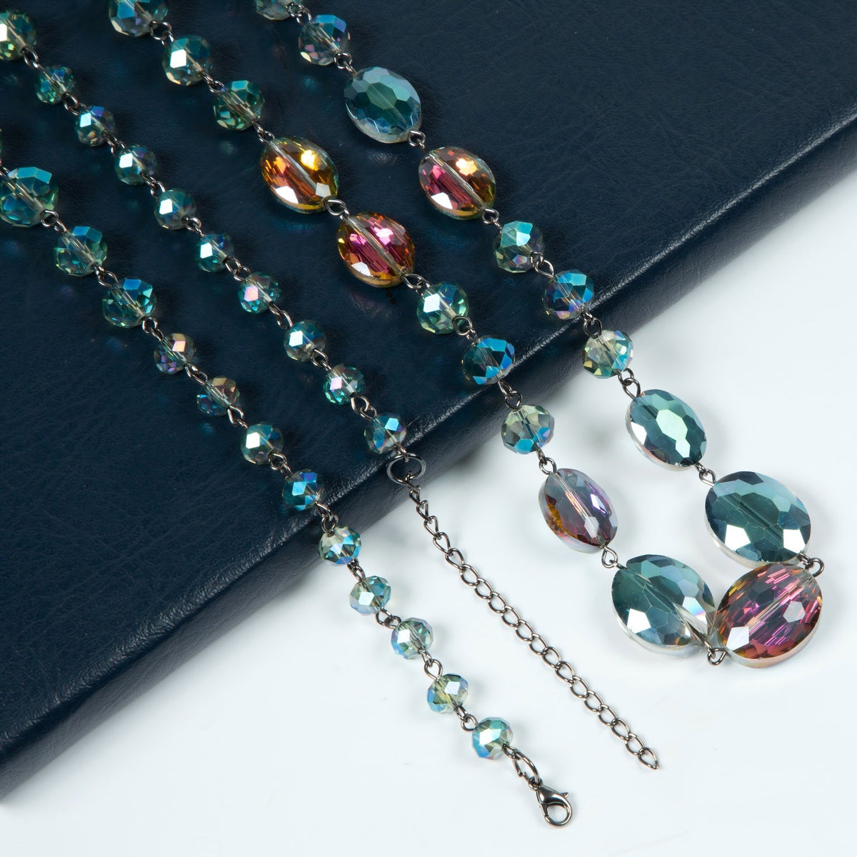 Classic Chandelier Crystal Long Necklace N1130