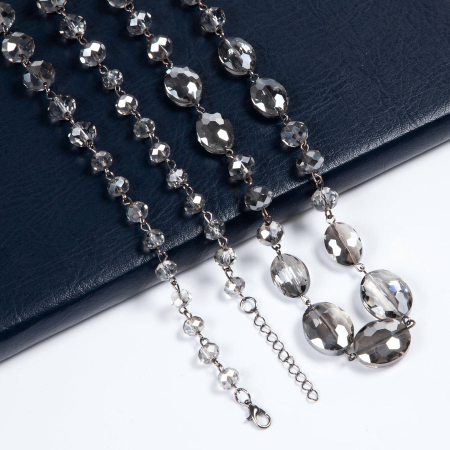 Classic Chandelier Crystal Long Necklace N1130