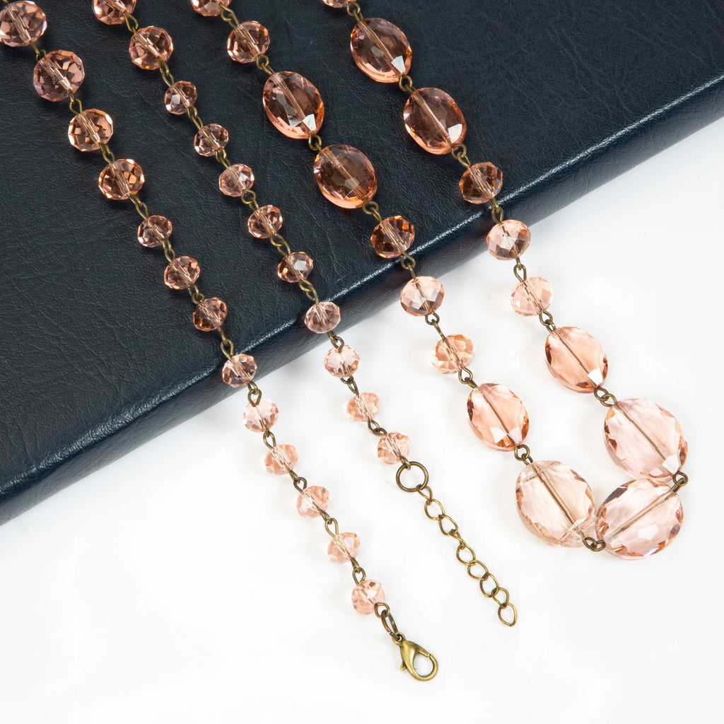 Classic Chandelier Crystal Long Necklace N1130
