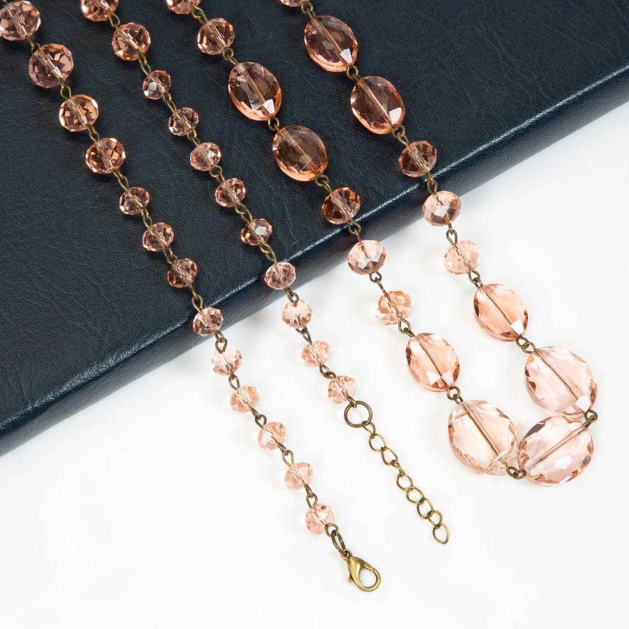 Classic Chandelier Crystal Long Necklace N1130