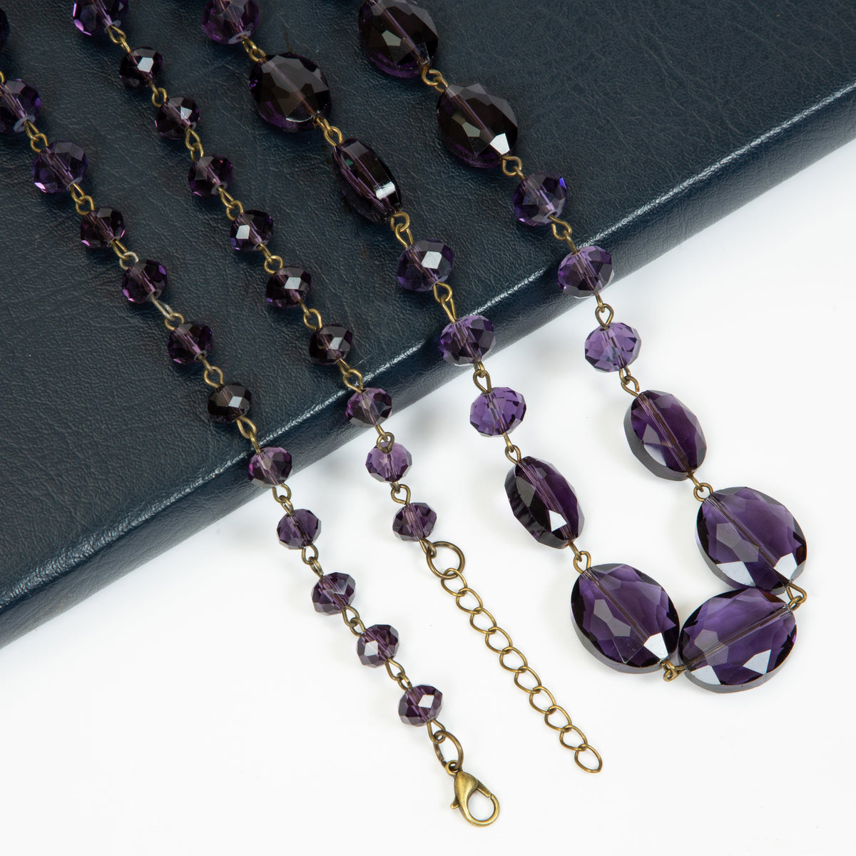 Classic Chandelier Crystal Long Necklace N1130
