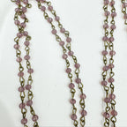 Crystal Beaded Chain Necklace N1163