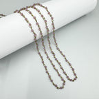 Crystal Beaded Chain Necklace N1163